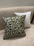 (PACK OF 3)URDU CALLIGRAPHY VELVET CUSHION COVER-BLACK