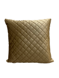 (PACK OF 3)VELVET QUILTED CUSHION COVER GOLDEN