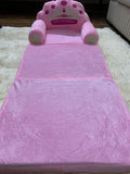PINK PRINCESS 3-LAYERED BABY SOFA CUM BED