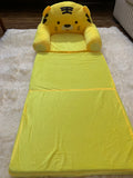 YELLOW CAT 3-LAYERED BABY SOFA CUM BED