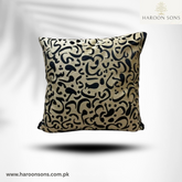 (PACK OF 3)URDU CALLIGRAPHY VELVET CUSHION COVER-BLACK
