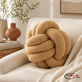 TOWEL-KNOTTED BALL CUSHION 16" INCHES