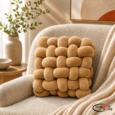 SQUARE KNOTTED IMPORTED CUSHION-14" INCHES
