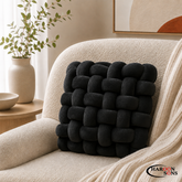 SQUARE KNOTTED IMPORTED CUSHION-14" INCHES