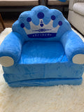 BLUE PRINCE 3-LAYERED BABY SOFA CUM BED