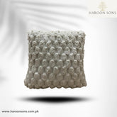 (PACK OF 3)Off-White Light Beige Fur Cushion Cover 17*17