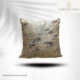 (PACK OF 3)Textured Velvet Beige Cushion Cover 17*17
