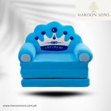 BLUE PRINCE 3-LAYERED BABY SOFA CUM BED