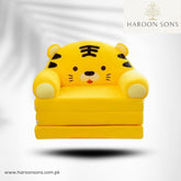 YELLOW CAT 3-LAYERED BABY SOFA CUM BED