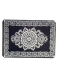 RUBBER ANTI SLIP MAT BLACK TRADITIONAL DESIGN