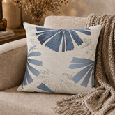 PACK OF 3 PRINTED FLOWER BLUE/WHITE CUSHION COVERS