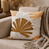 PACK OF 3 PRINTED FLOWER ORANGE/WHITE CUSHION COVERS