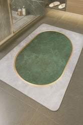 RUBBER ANTI SLIP GREY BORDER MAT