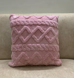 (PACK OF 3)Towel Fur Cushion Cover Pink