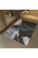 RUBBER ANTI SLIP BLUE MARBLE DESIGN MAT