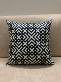 Modern Geometric Black and White Printed Cushion Cover 17*17