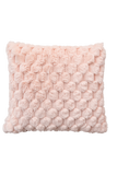 PACK OF 3 LIGHT PINK BUBBLE FUR CUSHION COVER