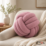 TOWEL-KNOTTED BALL CUSHION 16" INCHES