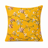 PACK OF 3 YELLOW FLORAL PRINTED CUSHION COVERS