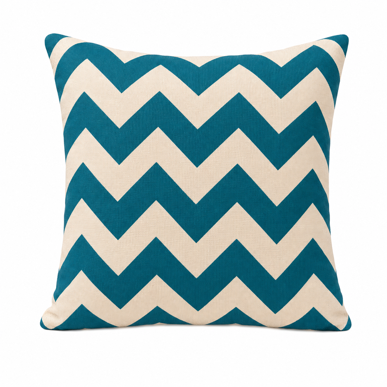 PACK OF 3 BLUE WHITE ZIGZAG PRINTED CUSHION COVERS