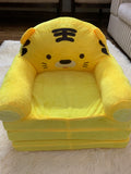 YELLOW CAT 3-LAYERED BABY SOFA CUM BED
