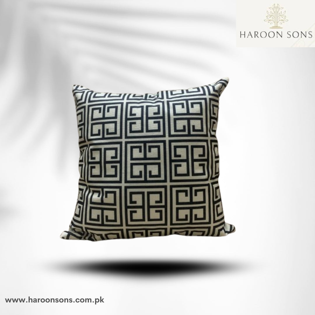 Geometric Boxes Printed Cushion Cover 17*17