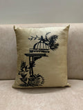ARTISTIC LEAVES CUSHION COVER-BEIGE