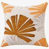 PACK OF 3 PRINTED FLOWER ORANGE/WHITE CUSHION COVERS