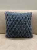 Dark Grey Fur Patched Cushion Cover 17*17