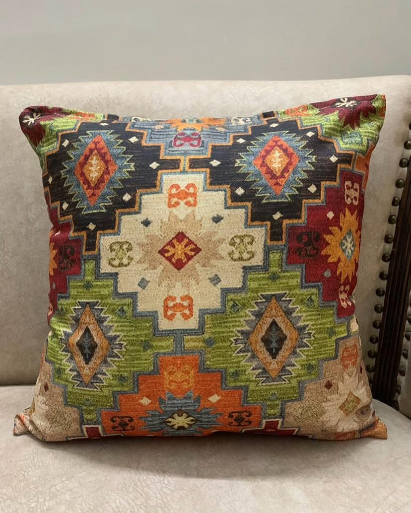 (PACK OF 3)PERSIAN PRINTED CUSHION COVER